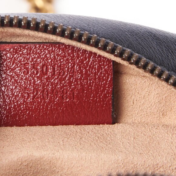 NWT GUCCI AZALEA GG MARMONT QUILTED LEATHER ROUND SHOULDER BAG - Picture 6 of 8